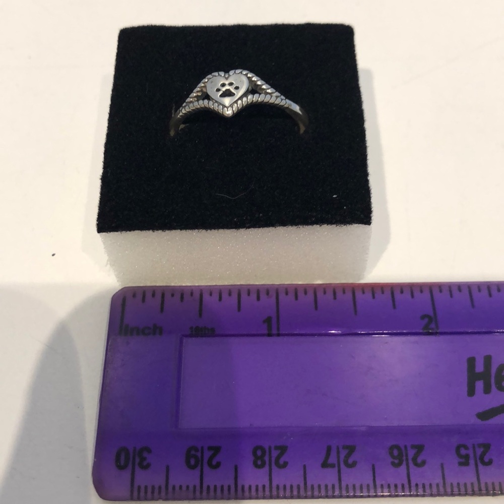 Roped love ring sterling silver ring size 10